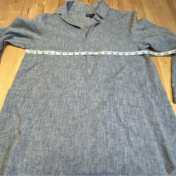 Jones New York Linen/Cotton Blend Tunic Blouse - Picture 3 of 11